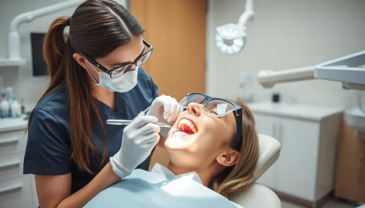 see a dentist for professional care