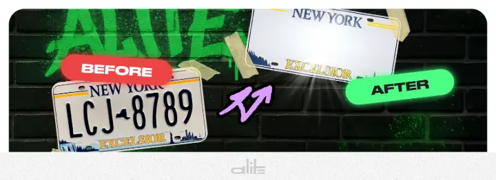 Infrared License Plate