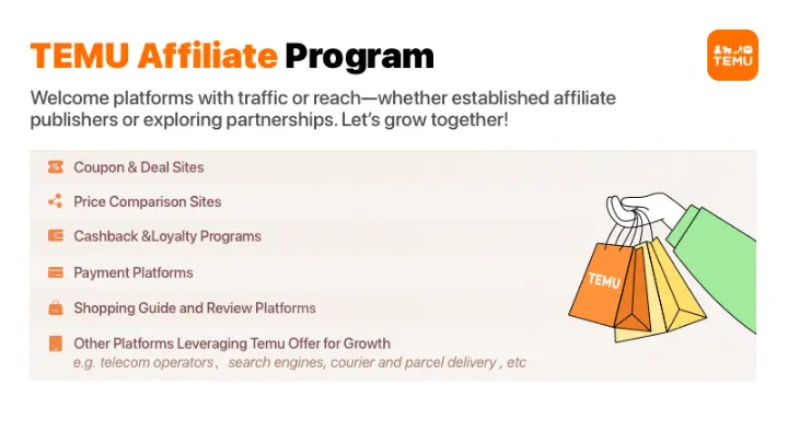 Join the TEMU Affiliate Program
