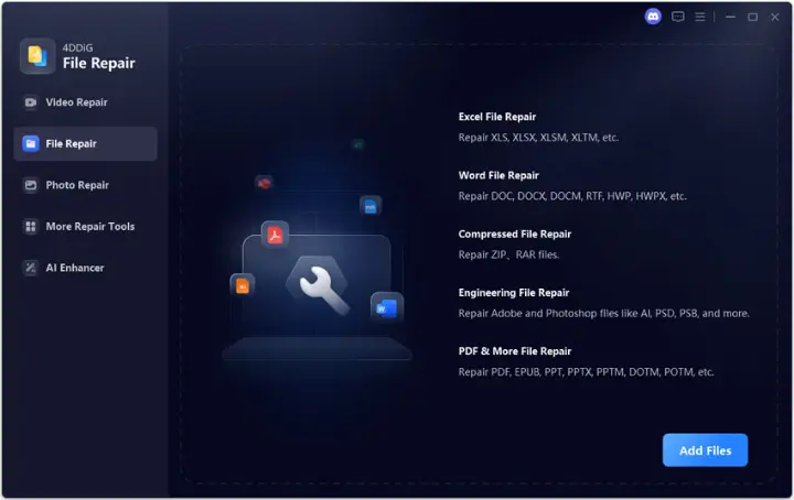 Install and execute the Word File Repair tool